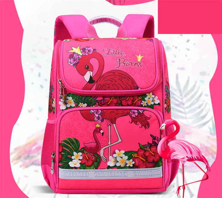 flamingo school backpack