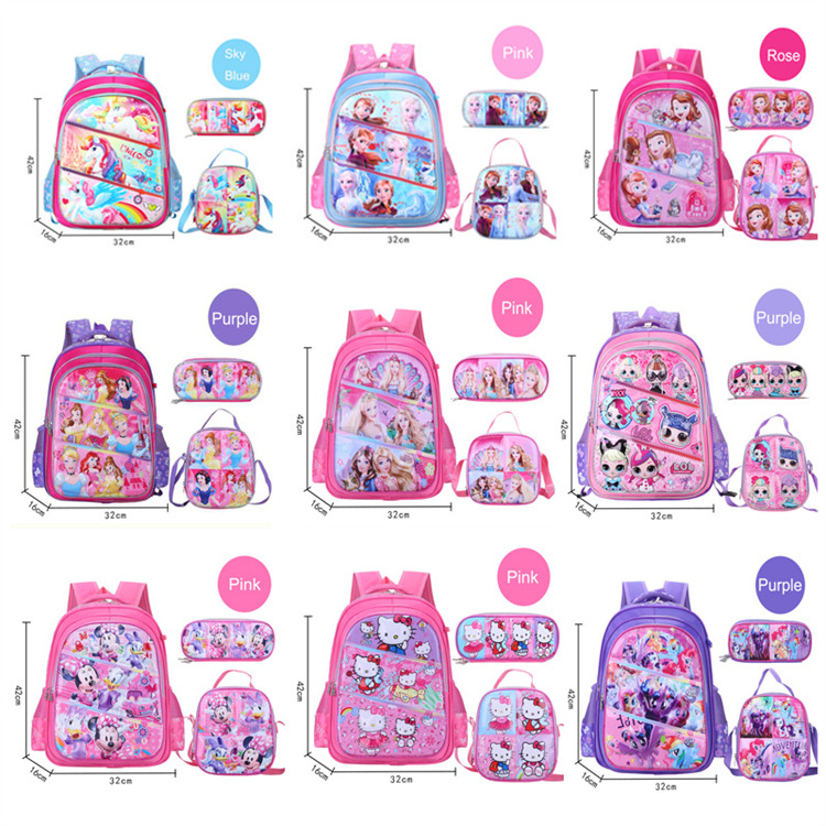 unisex character kids rolling book bag