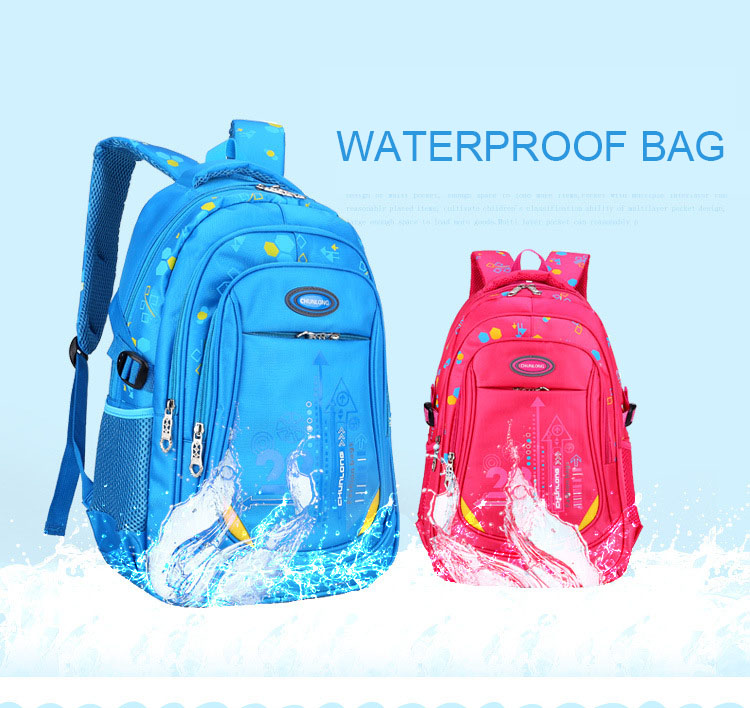 Large capacity middle student school bags