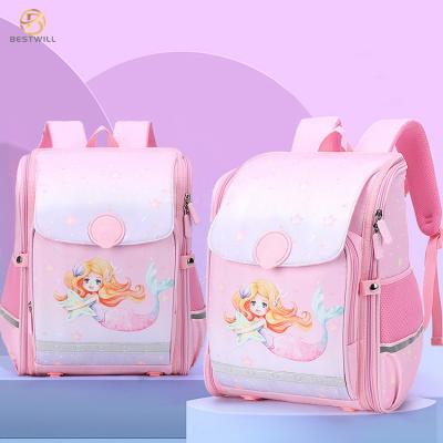 Pink purple red unicorn mermaid school backpack bags