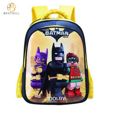 Cartoon kids marvel disney batman spiderman schoolbag