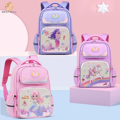Cartoon glitter rainbow unicorn cute mermaid schoolbags