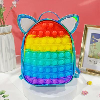 Rainbow pop it 3d printed school bag