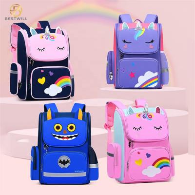 Four colors children unicorn school bookbags for kids
