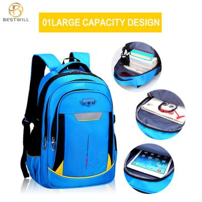3 Compartments durable mickey mouse backpack for kids