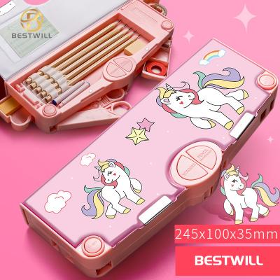 wholesale custom multi-function kids pencil case