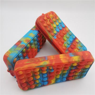 Customized Wholesale Color Silica Gel Pencil Case